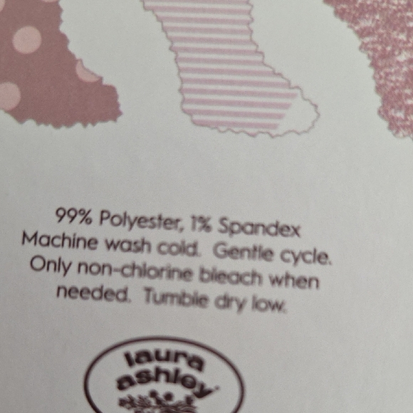 Laura Ashley NWT Heart-Shaped Box Fuzzy Socks in Pink and White - Picture 5 of 5